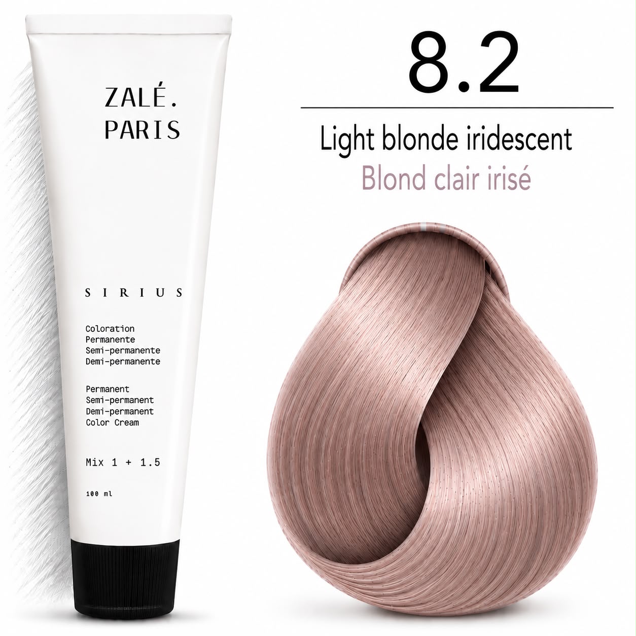 Color Cream 8.2 Light Blonde Iridescent - 100 ML