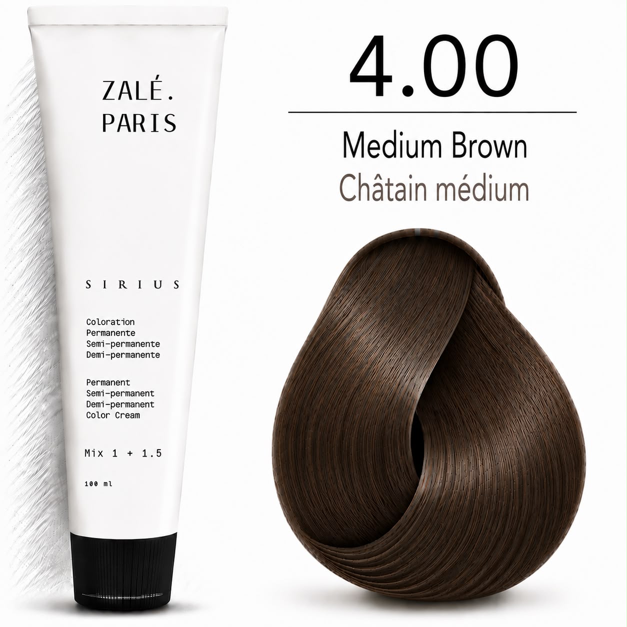 Color Cream 4.0 Medium Brown - 100ml