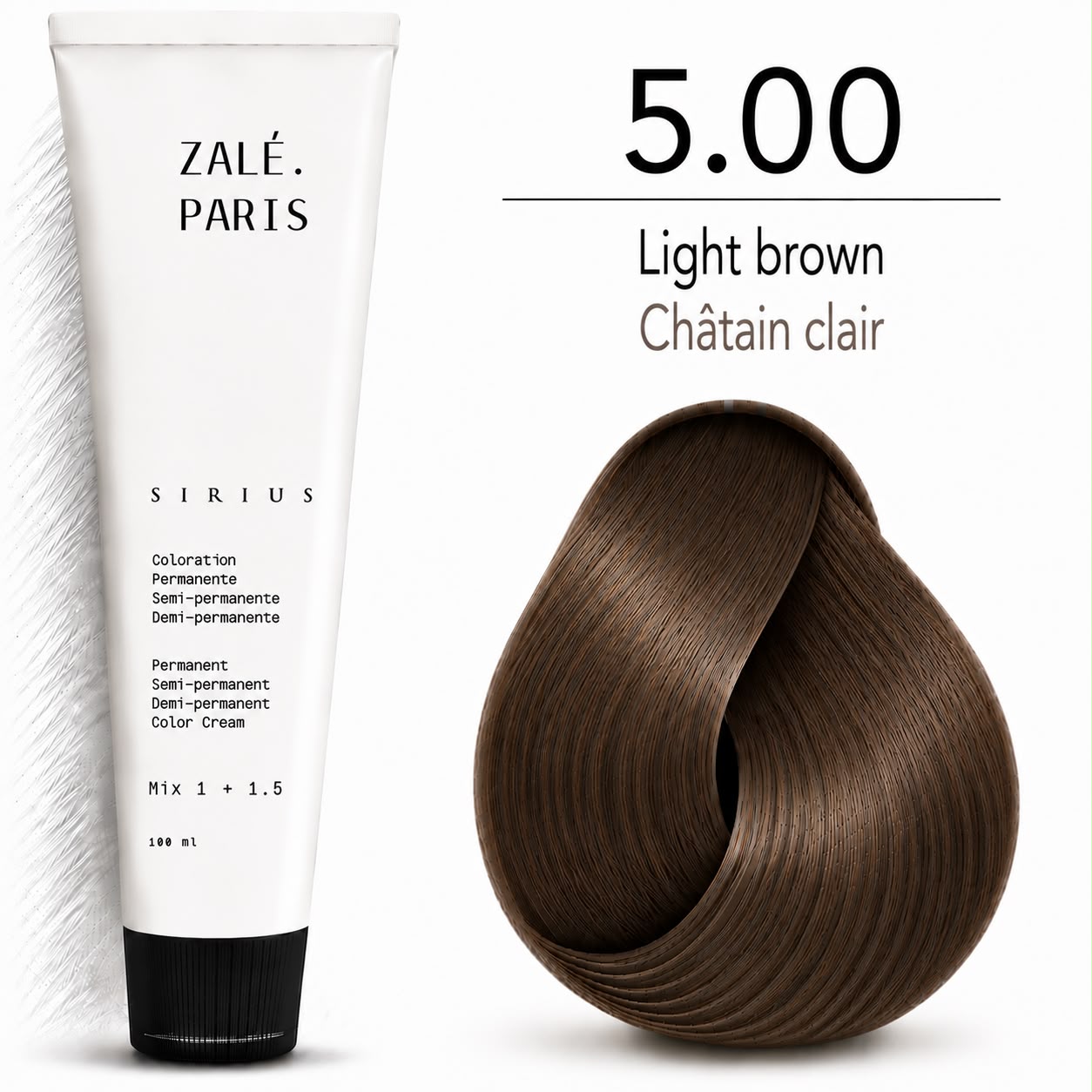 Color Cream 5.0 Light Brown - 100ml