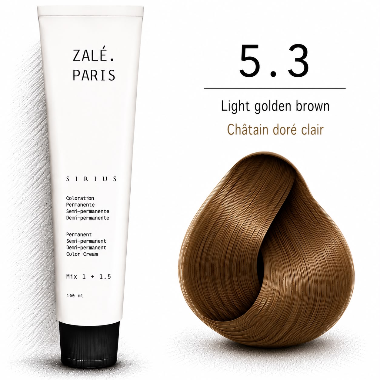 Color Cream 5.3 Light Golden Brown - 100ml