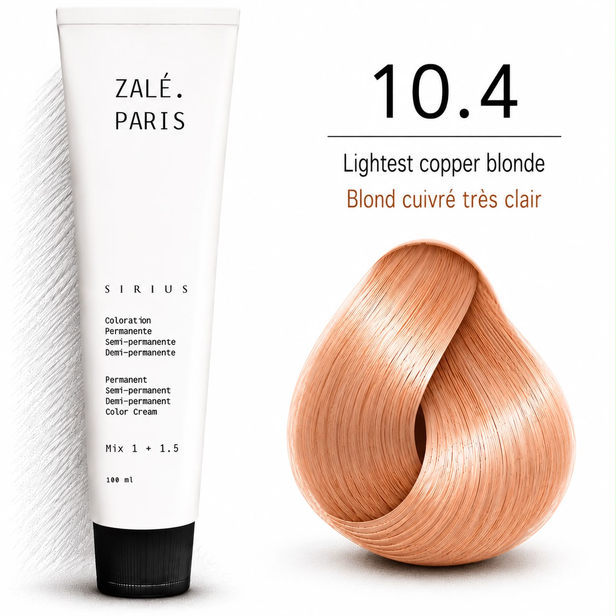 Color Cream 10.4 Lightest Copper Blonde - 100 ML